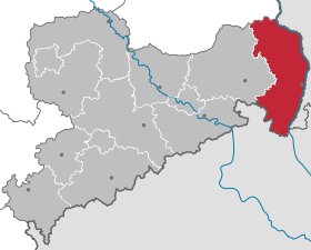 Locația districtului Görlitz