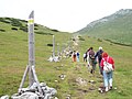 頂上への登山道