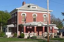 Nemaha County Historical Society (previously a Jail and Sheriff residence) (2015) Seneca, Kansas jail and sheriff residence from NW 1.JPG