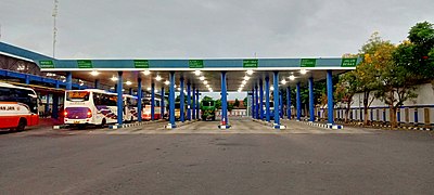 Shelter bus antarkota Terminal Gayatri.