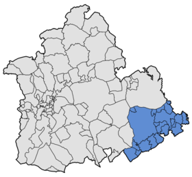 Localisation de Sierra sud de Séville