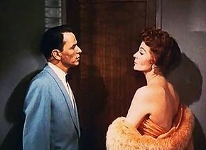 Sinatra and Hayworth in the trailer