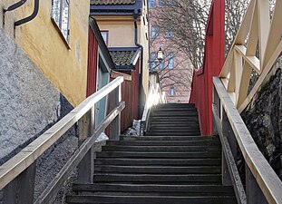 Fjällgatan 28–30, Sista Styverns trappor.