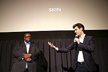 Daryle Lamont Jenkins and Guy Nattiv at the premiere of Skin during the 2019 Montclair Film Festival