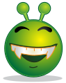 Smiley green alien doof.svg