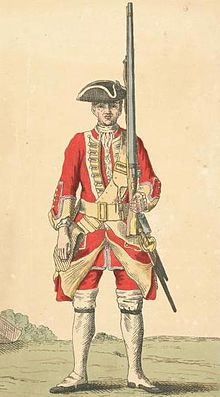 Soldier of 25th regiment, 1742 Soldier of 25th regiment 1742.jpg