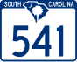 South Carolina Highway 541 işaretçisi