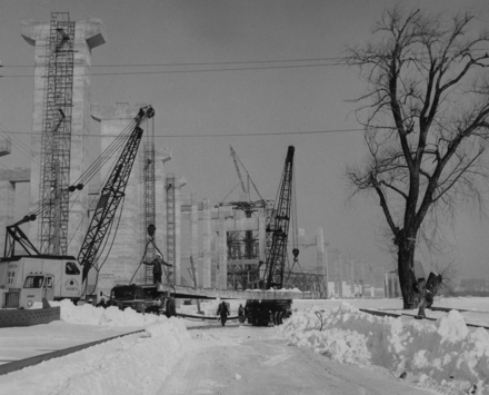 The construction of the St. Lawrence Seaway in 1959