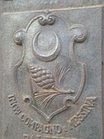 Antico stemma di Bivona raffigurato su una fontana