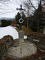 Čeština: Křížek v obci Stožec v okrese Prachatice. English: Wayside cross in the municipality of Stožec, Prachatice District, Czech Republic.