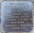 Stolperstein von Rudolf Oehler an der Brühlstraße 20, Böblingen.jpg