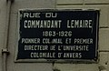 Straatnaambord Rue du Commandant Lemaire (Cuesmes, Mons).jpg