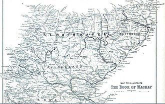 Map showing the Mackay chief's territory of Strathnaver in relation to the lands of Sutherland, held by the Earl of Sutherland Strathnaver map.jpg