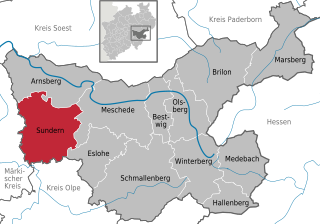 Sundern Town in North Rhine-Westphalia, Germany