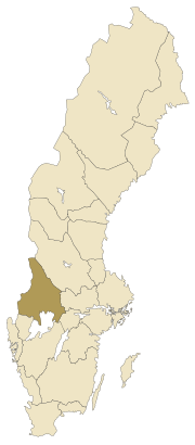 Locatie van Värmland