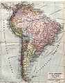 Mapa alemán de América del Sur del año 1904, mostrando el límite de la forma 4.