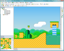 TIDE level editor showing tiles for a side scroller TIDE Tile Map Editor Thumb 01.png