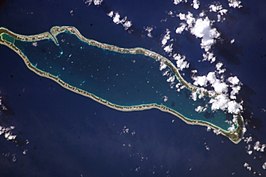 Satelliet foto van Takaroa