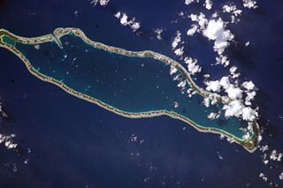 Takaroa Atoll in French Polynesia