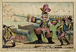 The Duke de Crillon Giving Orders for the Siege of Gibraltar caricature.jpg