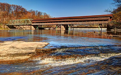 File:The Harpersfield Covered Bridge.jpg