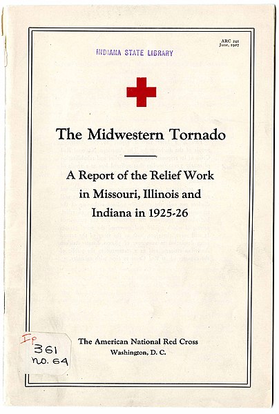 File:The Midwestern tornado- A report of the relief work in Missouri, Illinois and Indiana in 1925-26 - DPLA - d106124d6adffeed9355dc2360a82449 (page 1).jpg