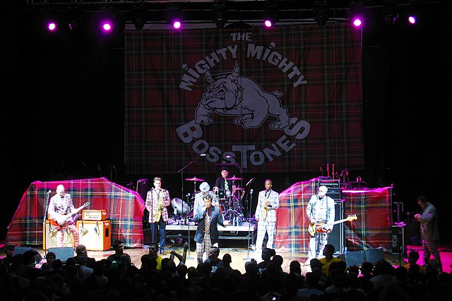 Ska punk band the Mighty Mighty Bosstones performing in 2008