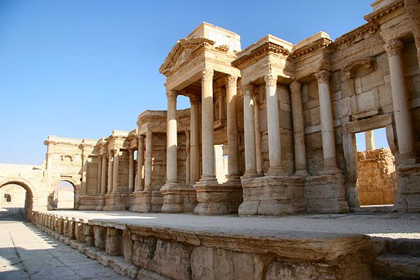 Scene of the Roman Theatre at Palmyra, 2005