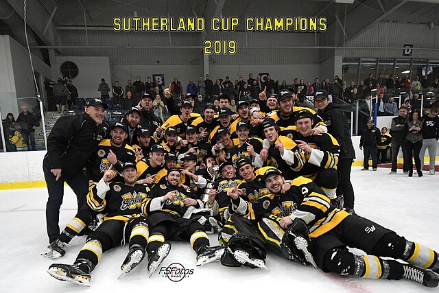 Waterloo Siskins Winning The 2019 Sutherland Cup on May 8, 2019.