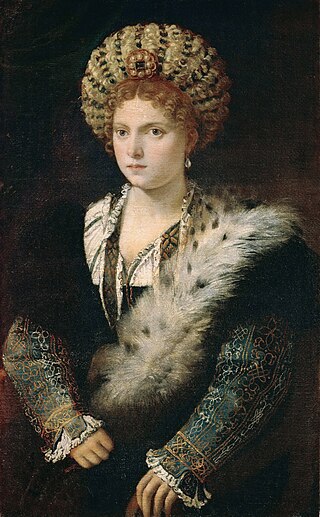 <i>Portrait of Isabella dEste</i> (Titian) Painting by Titian