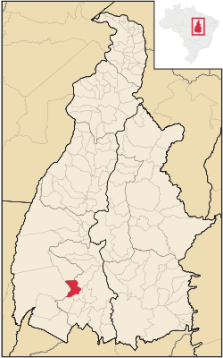 Localização de Cariri do Tocantins no Tocantins