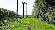 Thumbnail for File:Trackbed of old Blacksyke Tower branch, Earlston, East Ayrshire - view south.jpg