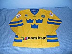 IJshockeyshirt van de Zweedse ploeg uit 2000