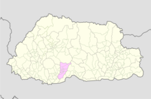 Tsirang Bhutan location map.png
