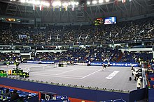 Shanghai Masters in Qizhong Forest Sports City Arena Tsonga Potro 2008 Tennis Masters.jpg