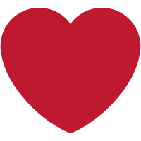 The Red Heart emoji as it appears on a variety of platforms (clockwise: Twitter's Twemoji, Google's Noto, EmojiOne, OpenMoji)