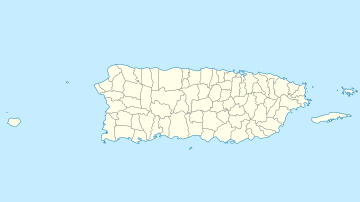 Map of Puerto Rico showing the locations of World Heritage Sites