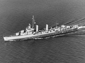 Az USS Maddox (DD-622) szemléltető képe
