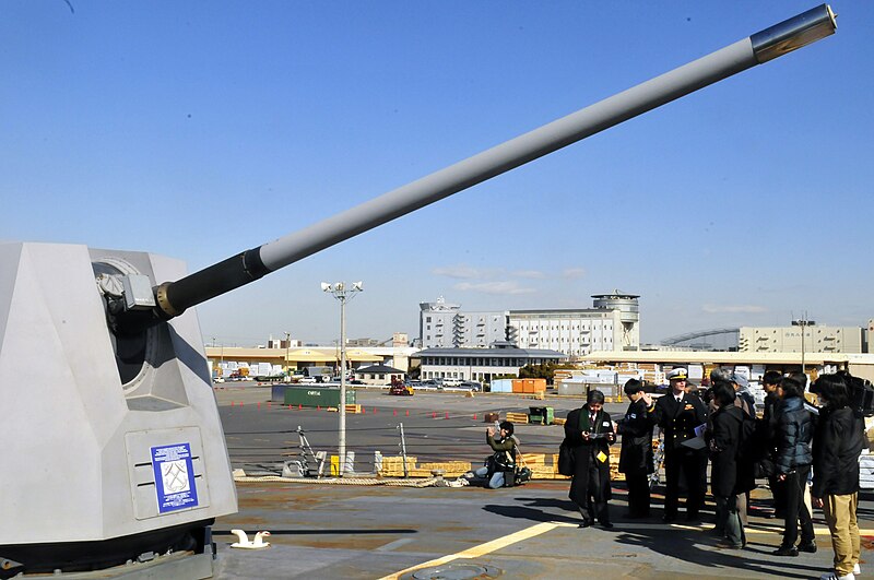 File:US Navy 120203-N-TG831-210 Lt. j.g Sean A. Brophy discusses the weapons systems aboard the Arleigh Burke-class guided-missile destroyer USS Lassen.jpg