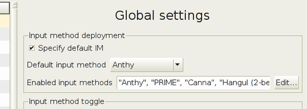 Input default value