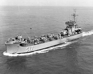 USS Pee Dee River (LSM(R)-517),1954年下水