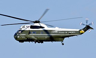 <span class="mw-page-title-main">Marine One</span> Air traffic control call sign of any U.S. Marine Corps aircraft carrying the U.S. President