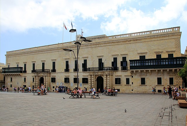 Main façade of the Palace in St. George's Square
