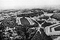 The velodrome of Vincennes in 1900. It can seat 40,000 spectators, and was the site of the cycling events at the Olympic Games of 1900 and 1924.