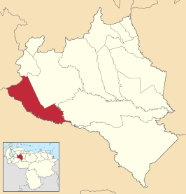 Locatie van de gemeente in Portuguesa