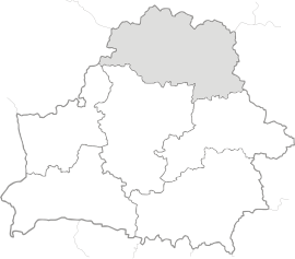 Poloha oblasti v rámci Bieloruska