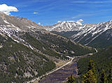 Colorade State Route 82 östlich des Passes