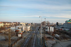 Pohled na stanici od jihu