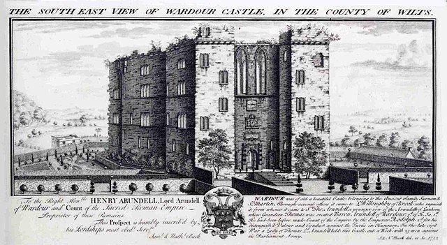 1732 engraving of the castle