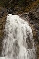 English: The Schronbach waterfall near the Sylvenstein reservoir. View to the upper part (above the street). Deutsch: Der Schronbach Wasserfall (nahe Sylvensteinspeicher). Blick auf die oberen Fallstufen (über der Straße).